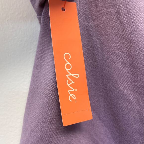 Colsie Women's NWT XS Lavender Purple T-Shirt Short Sleeve - Picture 3 of 5